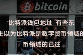 比特派钱包地址 有些东说念主以为比特派是数字货币领域的已往
