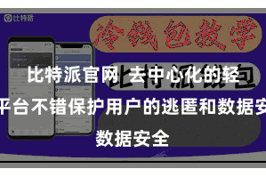 比特派官网  去中心化的轻佻平台不错保护用户的逃匿和数据安全