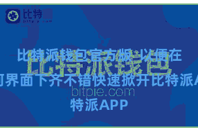 比特派钱包官方版  以便在职何界面下齐不错快速掀开比特派APP