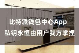 比特派钱包中心App  私钥永恒由用户我方掌捏